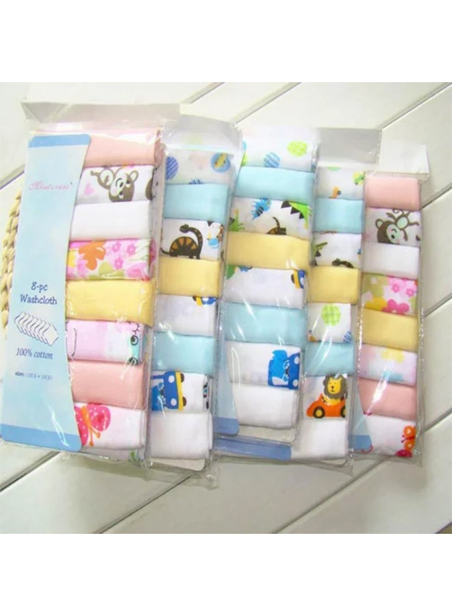 8-Piece Printed Cotton Towel Set - Image 5